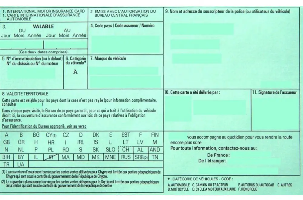 découvrez les conséquences d'une assurance auto sans carte verte en france : amendes, risques juridiques et impacts sur votre couverture. informez-vous pour éviter des complications et assurer votre sécurité routière.