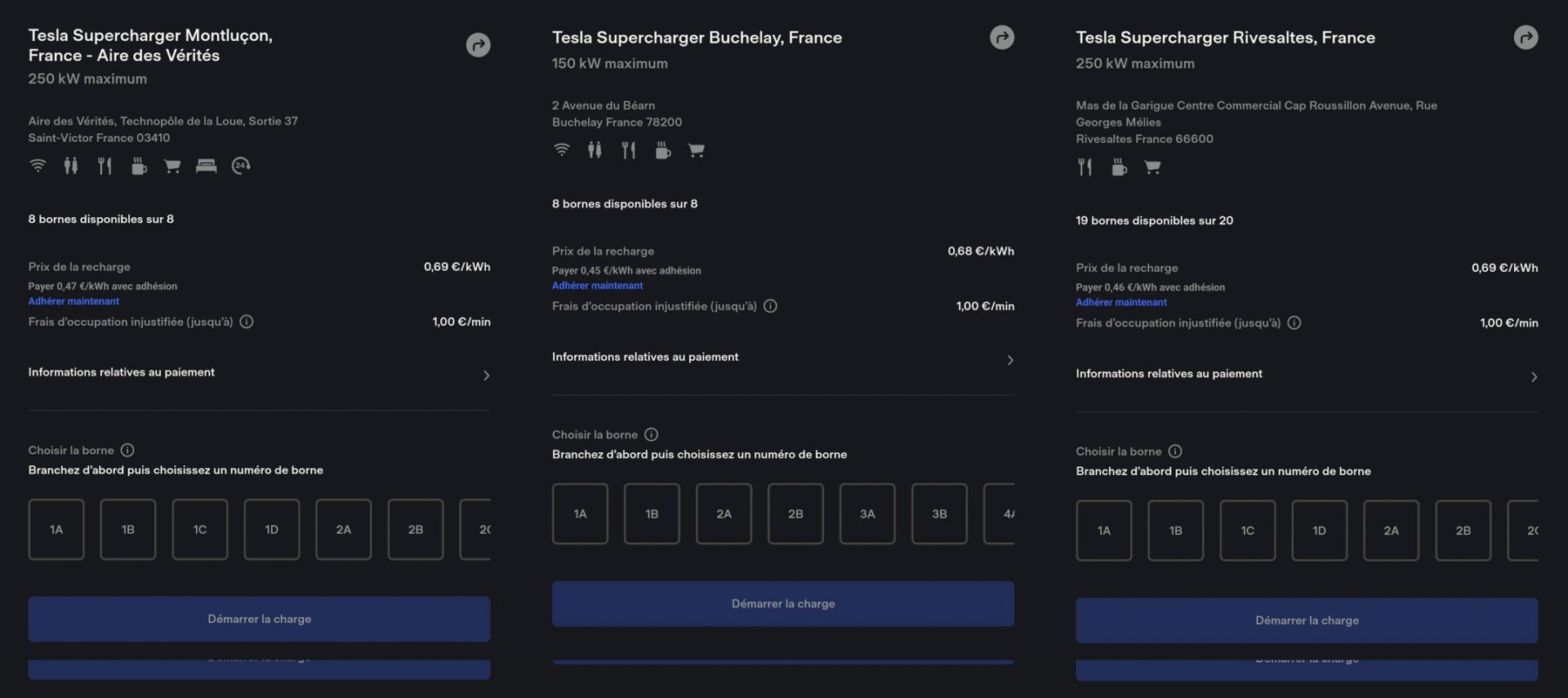 tesla augmente les tarifs des superchargeurs en france pendant les heures de pointe, impactant le coût de la recharge pour les conducteurs.